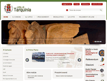 Tablet Screenshot of comune.tarquinia.vt.it